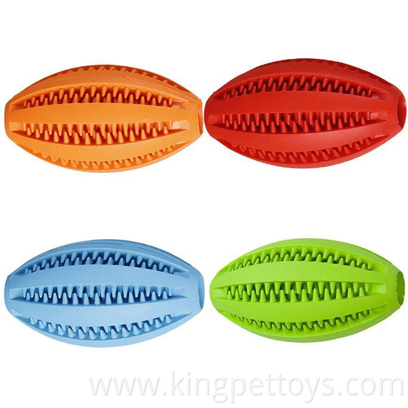 Natural Rubber Teeth Cleaning Interactive Ball Toy